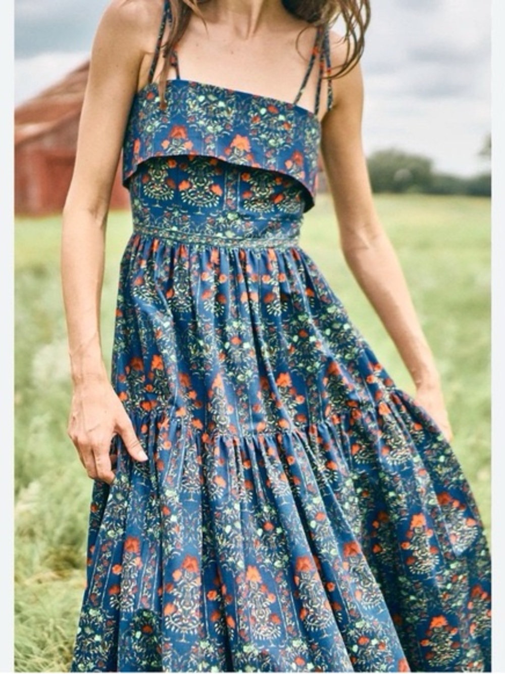 Hunter Bell Dolly Dress in Midnight Garden